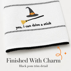 Mud Pie Halloween Towel, Drive Stick, 16 1/2" x 26"-5