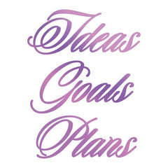 Couture Creations Hotfoil Stamp - Ideas, Goals, Plans Sentiment-1