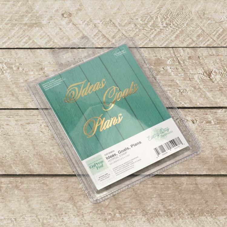 Couture Creations Hotfoil Stamp - Ideas, Goals, Plans Sentiment-2