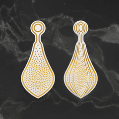 Cut, Foil and Emboss Die - Dimensional Decorations - Stippled Bauble-1