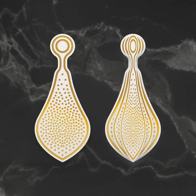 Cut, Foil and Emboss Die - Dimensional Decorations - Stippled Bauble-1