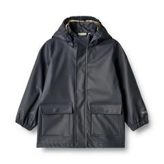 Rainwear Ollo Jacket | Ink | Wheat Kids-1