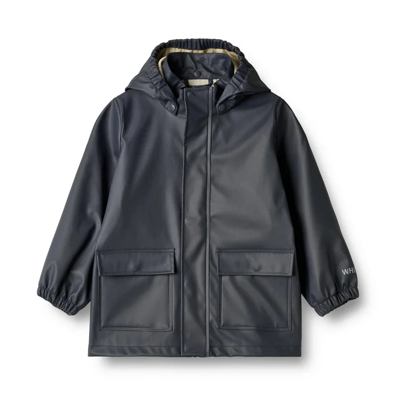 Rainwear Ollo Jacket | Ink | Wheat Kids-1