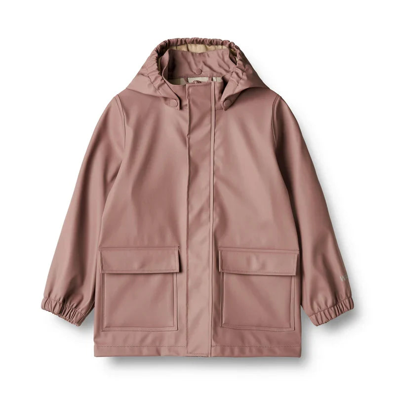 Rainwear Ollo Jacket | Dusty Lilac | Wheat Kids-1