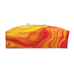 Fiery Abstract Swirl Weekender Bag | Marble Gradient Travel Tote-6