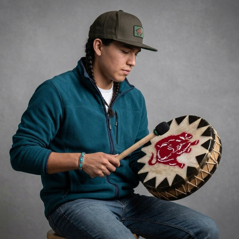 Buffalo 8” Hand Drum-4