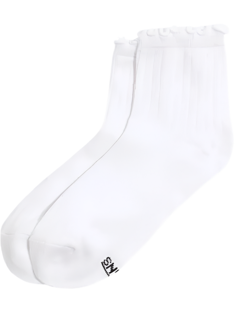 Vans 'Lettuce Have It Half Crew' Socks - White (Women's)-1