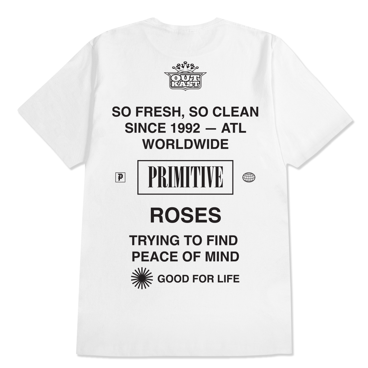 Primitive x Outkast 'Stripes' Tee - White-2