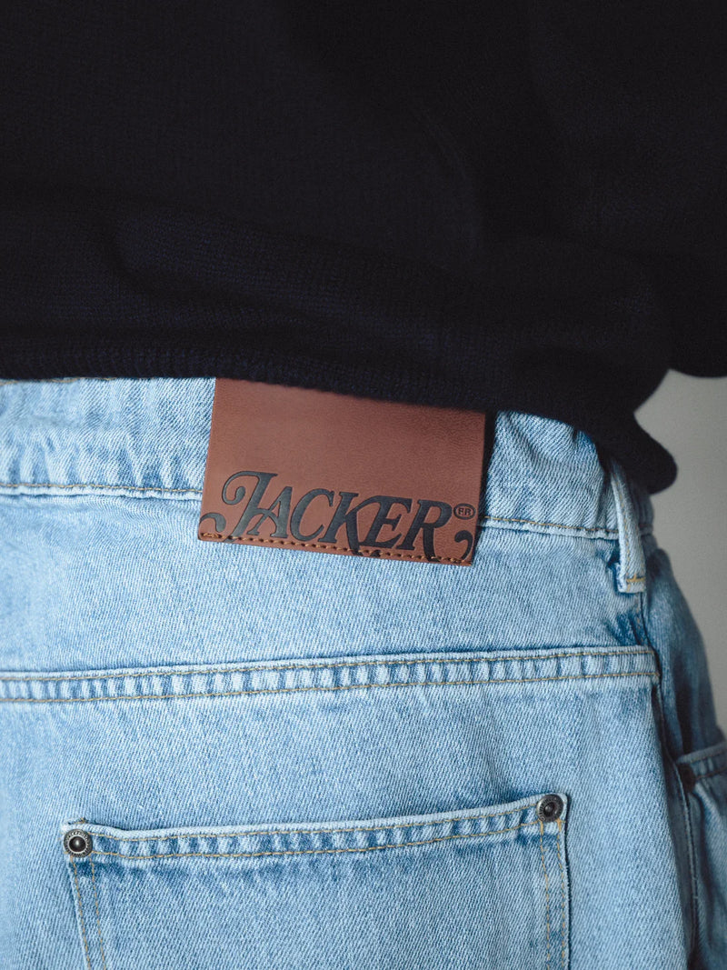 Jacker 'Classic' Denim Baggy Pants - Blue-5