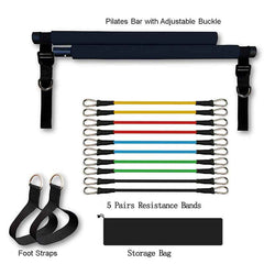 Portable Resistance Bands Set – Fitness, Yoga & Pilates Home Workout Equipment-5