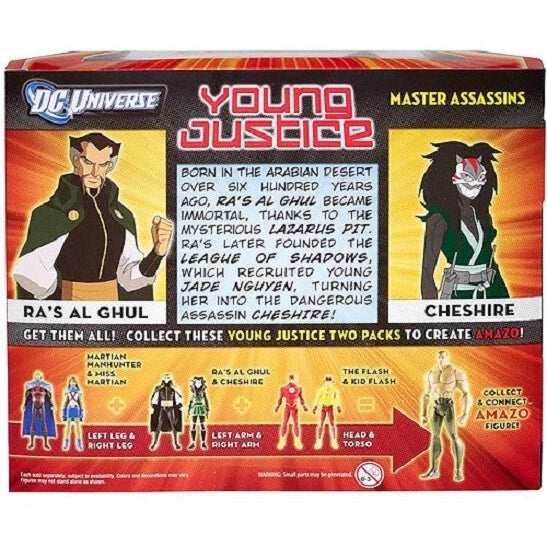 DC Universe Young Justice Ra’s Al Ghul & Cheshire 2-Pack Action Figures (UPC: 746775075699)