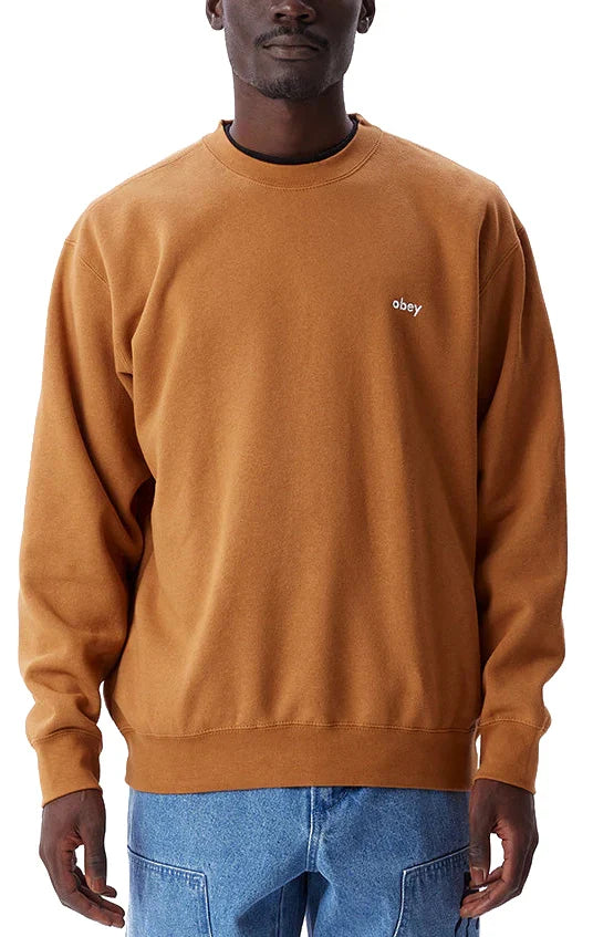 Obey 'Tab' Sweatshirt - Brown Sugar-1