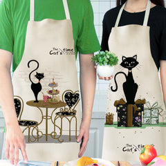 European and American cartoon cute cat apron-6