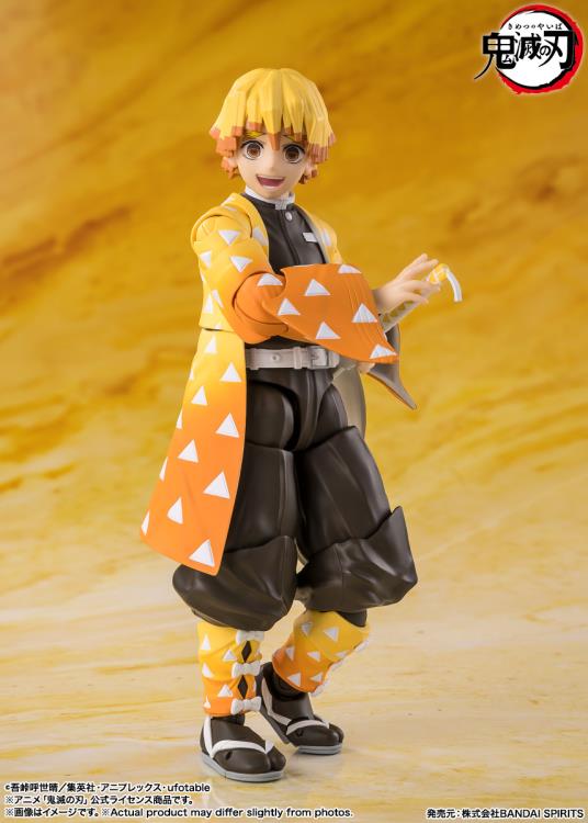 Demon Slayer: Kimetsu no Yaiba S.H.Figuarts Zenitsu Agatsuma Action Figure-5