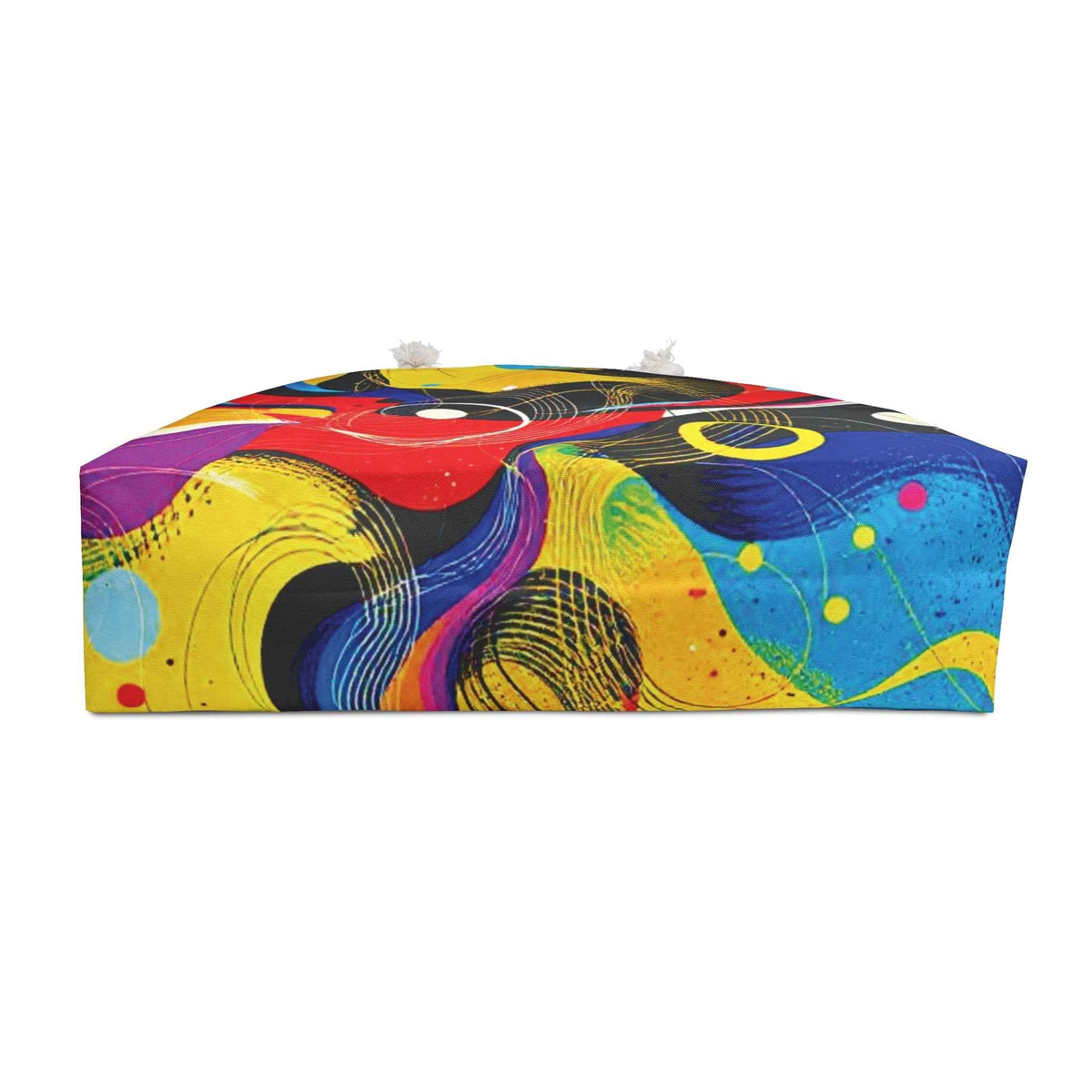 Abstract Colorful Swirl Weekender Bag | Bold Geometric Tote-6