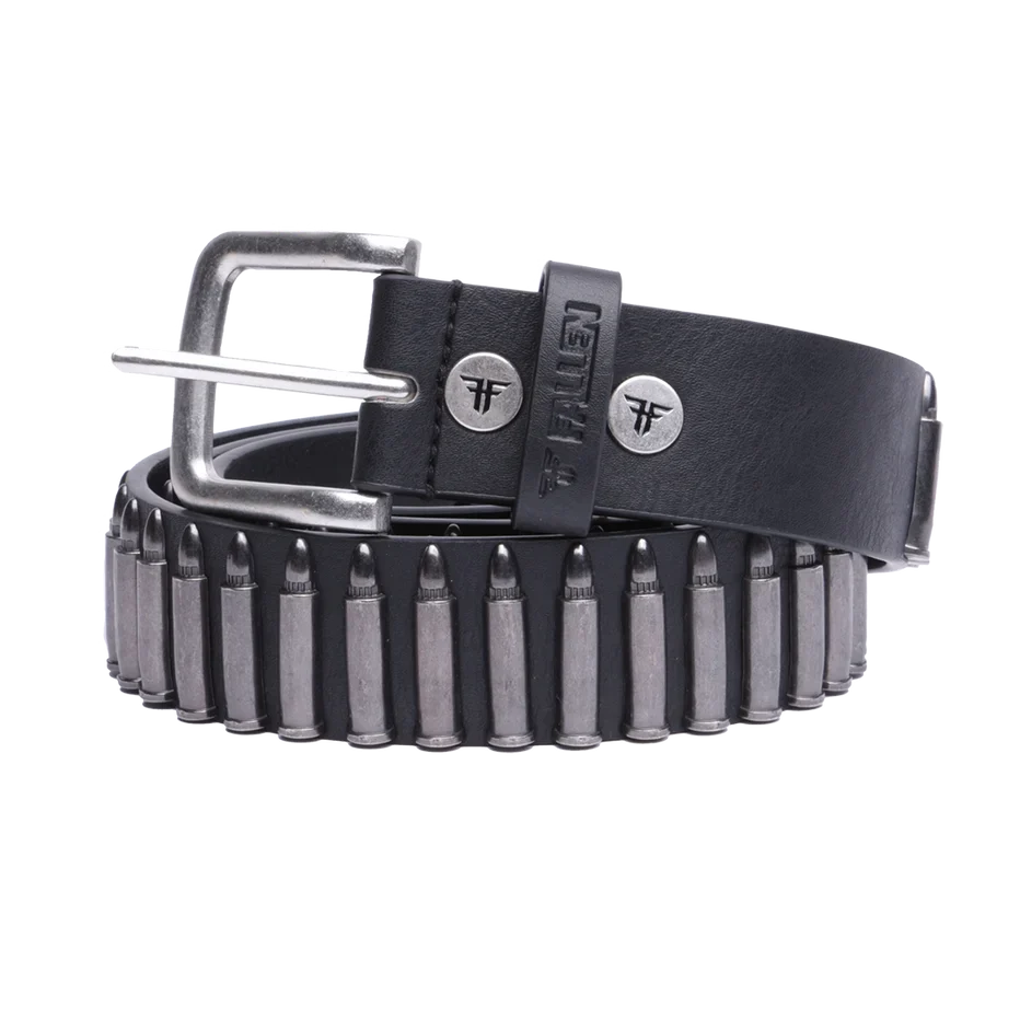 Fallen 'Bullet' Belt - Black/Silver-1