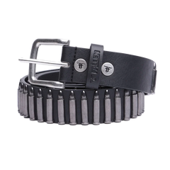 Fallen 'Bullet' Belt - Black/Silver-1