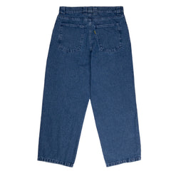 Magenta 'Ledge' Denim Baggy Jeans - Blue-2