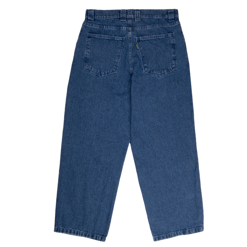 Magenta 'Ledge' Denim Baggy Jeans - Blue-2