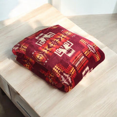 Red Southwestern Style Lightweight Queen Blanket – Cozy & Soft-2