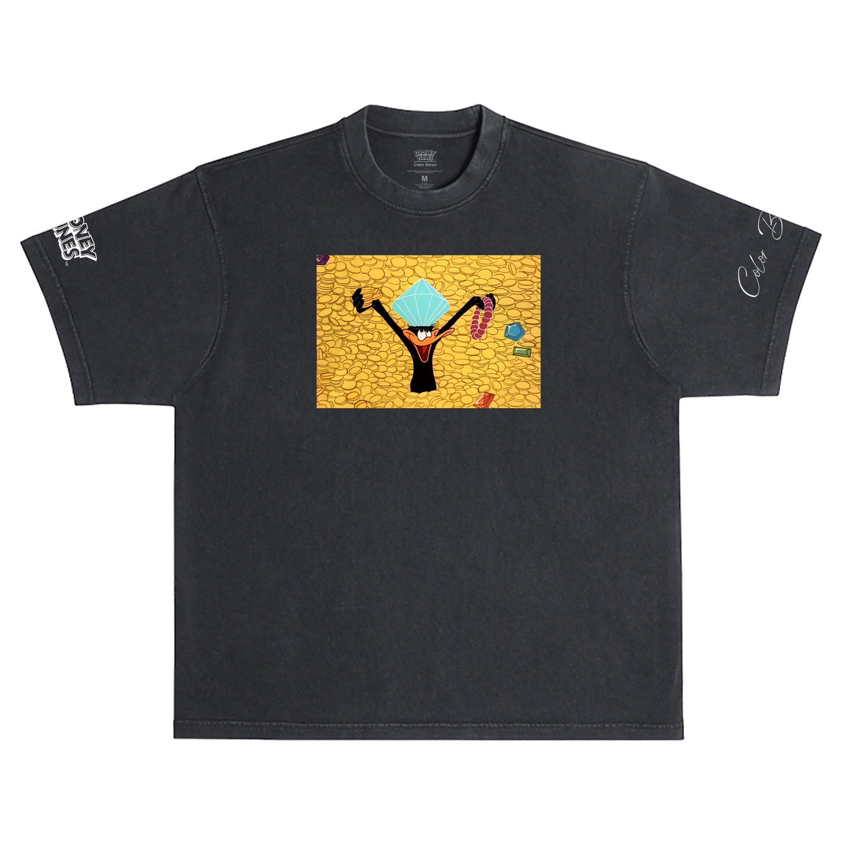 Color Bars x Looney Tunes 'Riches Boxy Fit' Tee - Black-1
