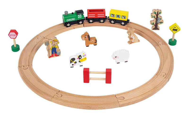 ToysLink - Wooden Magnetic Train Play Set - Ages 2+-1
