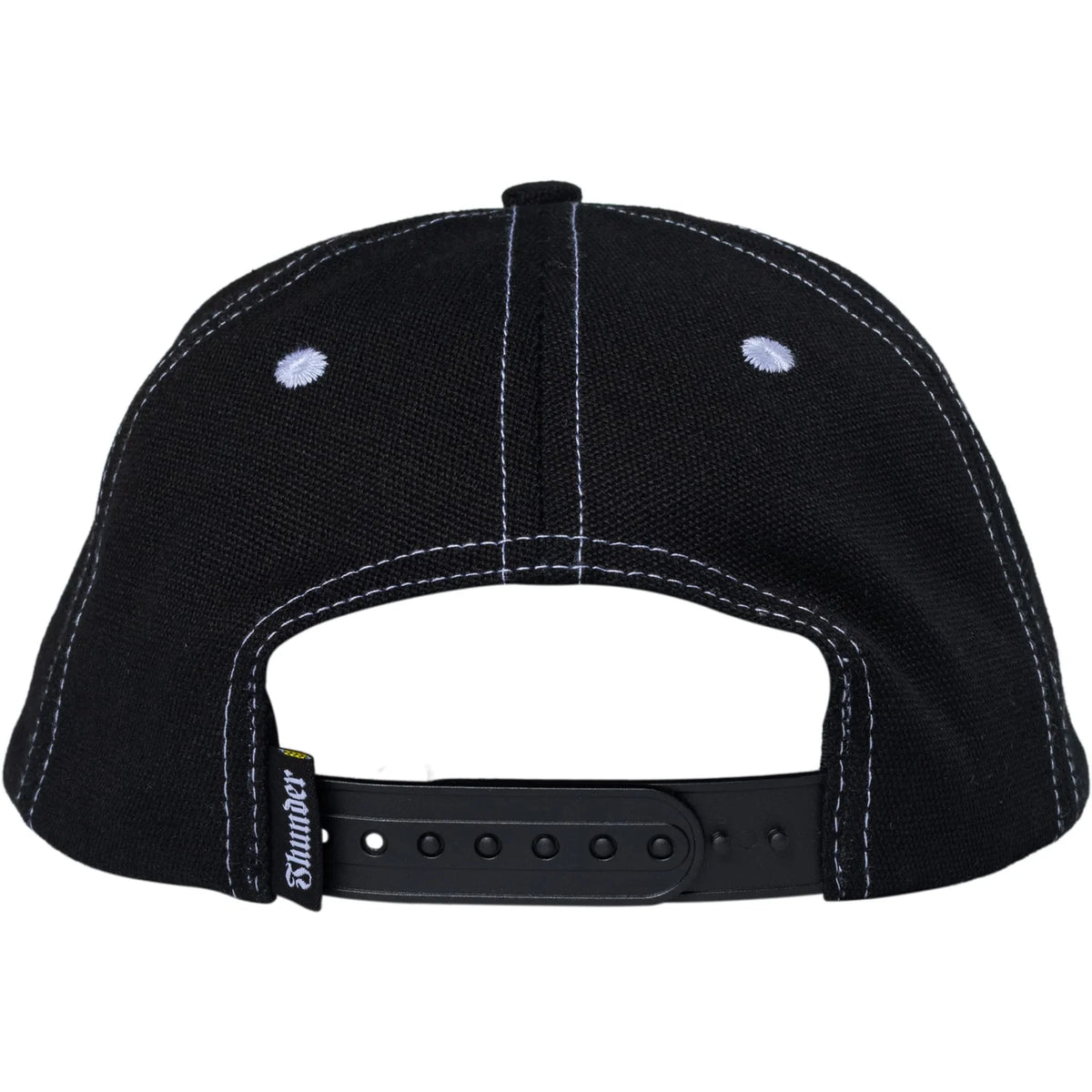 Thunder 'Vertebrae Script' Snapback Cap - Black/White-2