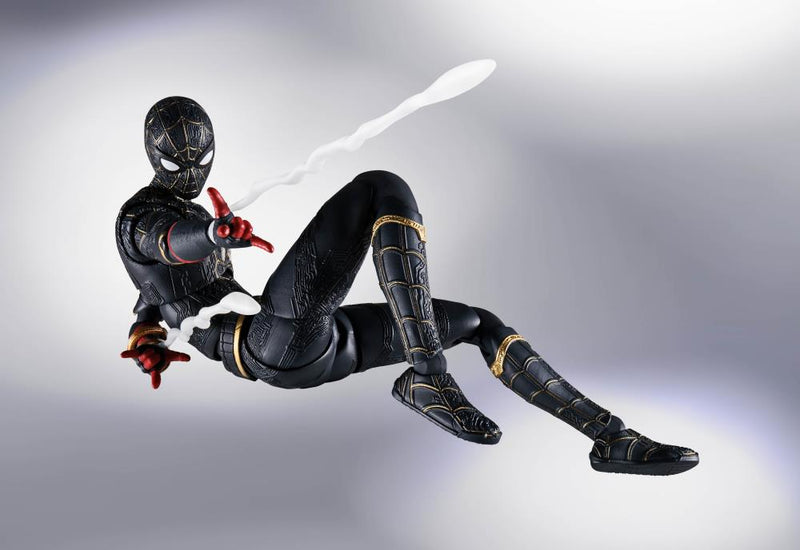 Spider-Man: No Way Home S.H.Figuarts Spider-Man (Black & Gold Suit)-10