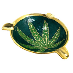 Tripoint Round Brass Ashtray-2