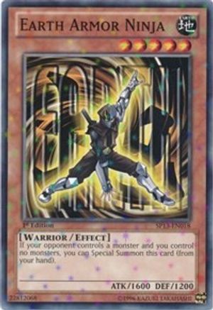 Earth Armor Ninja (Starfoil) (SP13-EN018) - Star Pack 2013 1st Edition-1