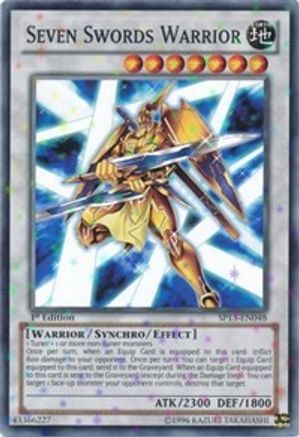 Seven Swords Warrior (Starfoil) (SP13-EN048) - Star Pack 2013 Unlimited-1