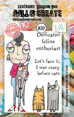 AALL and Create Stamp Set -777 - Cat Lady Dee-1