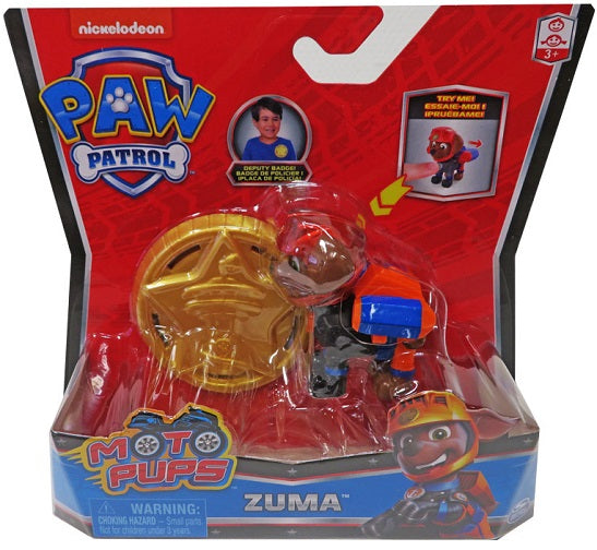 PAW Patrol – Moto Pups Zuma Action Figure with Wearable Deputy Badge (UPC: 7789883216756)