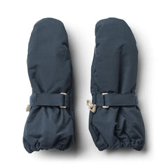 Rain Mittens | Dark Blue | Wheat Kids-1