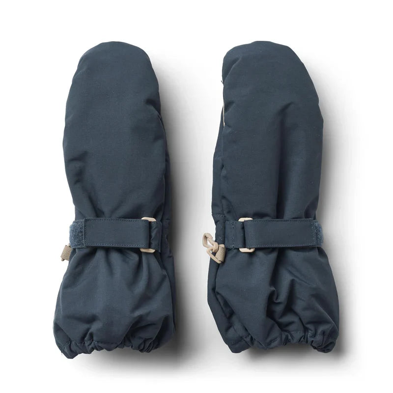 Rain Mittens | Dark Blue | Wheat Kids-1
