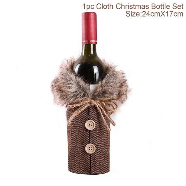 Christmas Decorations Christmas Wine Bottle Socks-15