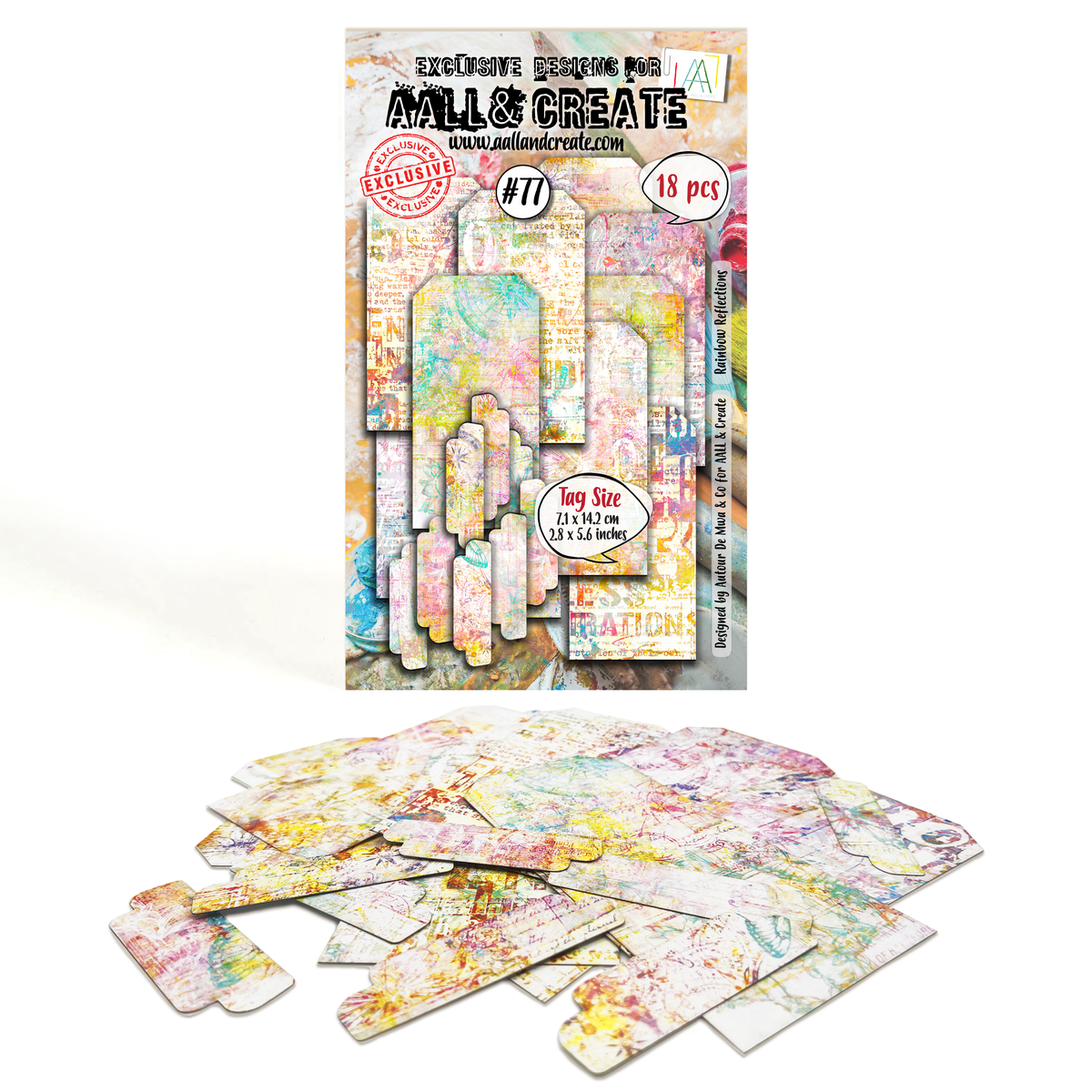 AALL and Create - Ephemera Die-Cuts - Rainbow Reflections-1