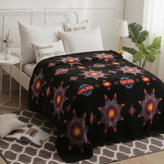 Star Burst Design Silk Touch Blanket-6