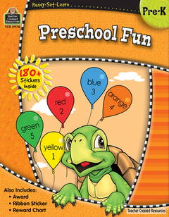 Teacher Created Resources - Ready Set Learn: Preschool Fun Workbook (PreK) - Ages 3+-1