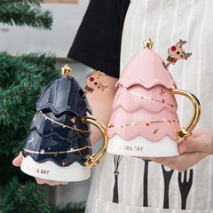 Christmas tree ceramic mug-2