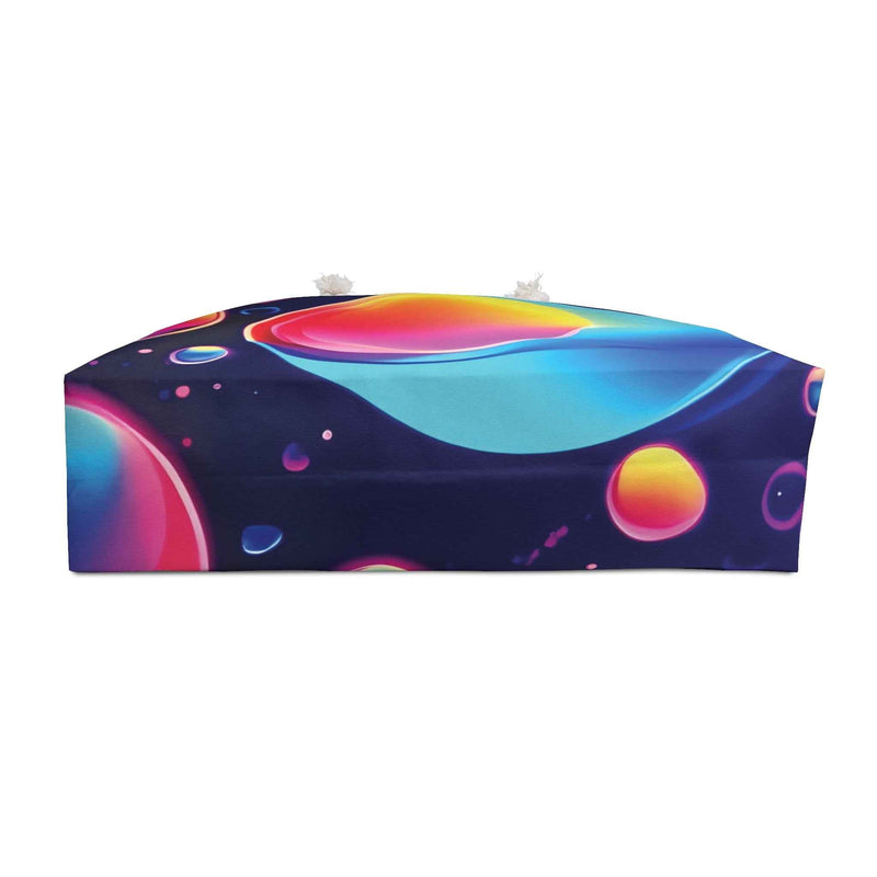 Neon Bubble Abstract Weekender Bag | Colorful Gradient Spheres | Moms Carryon-6