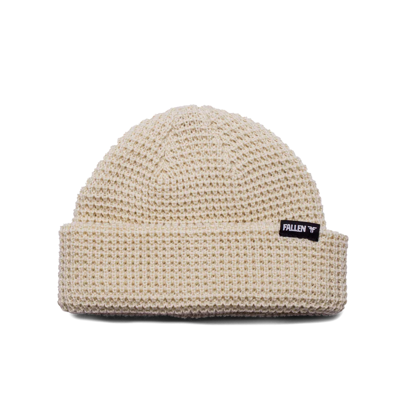 Fallen 'Surplus' Beanie - Almond/Black-2