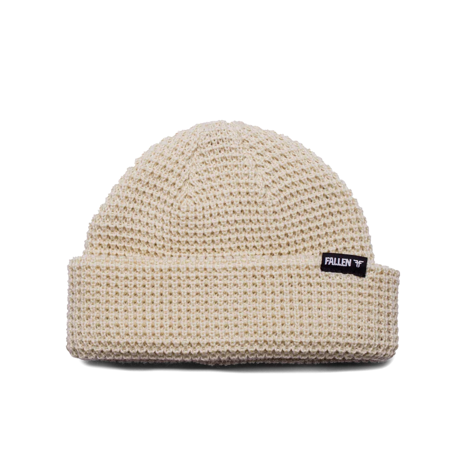Fallen 'Surplus' Beanie - Almond/Black-2
