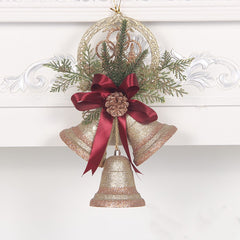 Christmas Bell Ornaments, Pearlescent Paper Tree Decorations-6