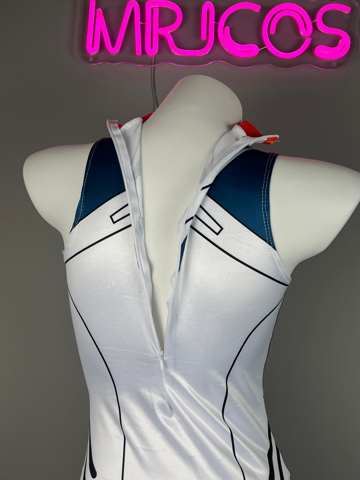 Crotchless Anime Style Cosplay Bodysuit Lingerie Costume-6