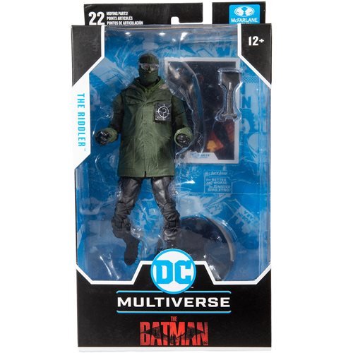 DC Multiverse – Película The Batman: Figura de acción de The Riddler a escala de 7 pulgadas (UPC: 787926150773)