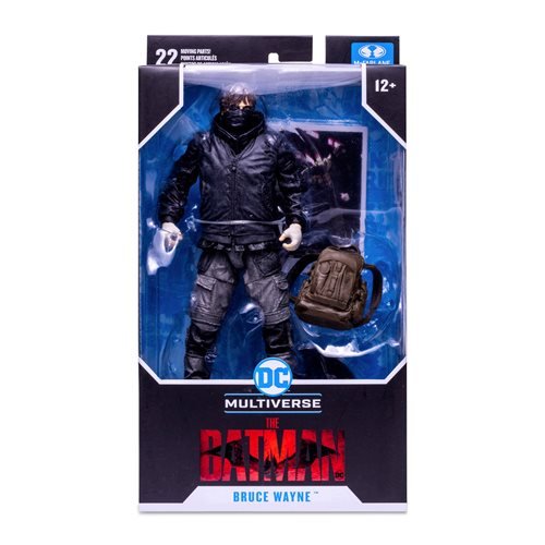 DC Multiverse – Película The Batman: Figura de acción a escala de 7 pulgadas de Bruce Wayne (Vagabundo) (UPC: 787926150827)