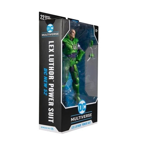 DC Multiverse – Lex Luthor (Traje de poder verde, DC New 52) Figura de acción a escala de 7 pulgadas (UPC: 787926151763)