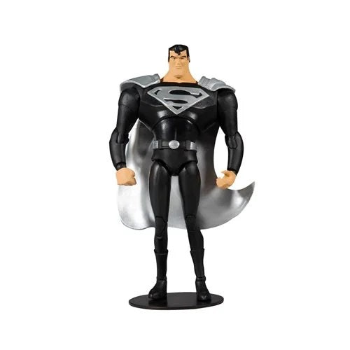 DC Multiverse – Superman (traje negro, estilo serie animada) Figura de acción a escala de 7 pulgadas (UPC: 787926151916)