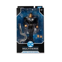 DC Multiverse – Superman (Costume noir, style série animée) Figurine articulée à l’échelle 18 cm (UPC : 787926151916)-1
